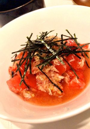 手間を減らしたトマトのツナ缶和え-レシピのメイン写真