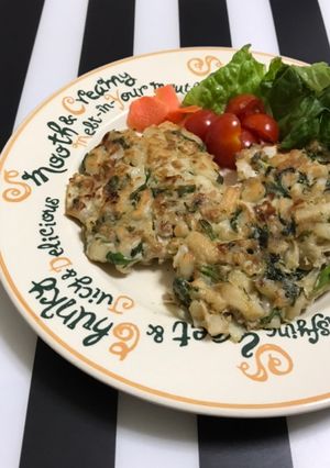 ビニール袋で混ぜる 春菊で うどん餃子-レシピのメイン写真