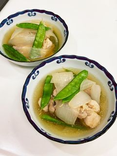 鶏肉と新玉ねぎのさっと煮-レシピのメイン写真