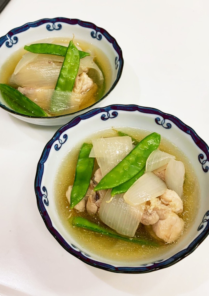 鶏肉と新玉ねぎのさっと煮-レシピのメイン写真