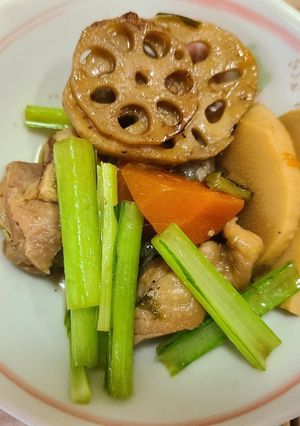 江戸菜の筑前煮-レシピのメイン写真