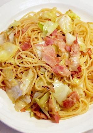 簡単♫春キャベツとベーコンのパスタ♫-レシピのメイン写真