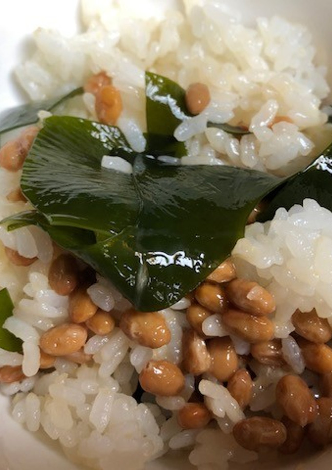 納豆とワカメのご飯-レシピのメイン写真