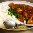 新玉ねぎと里芋のチキンカレーライス