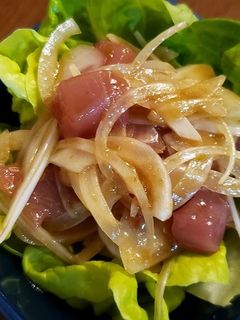 マグロと新玉ねぎのドレッシング和え-レシピのメイン写真