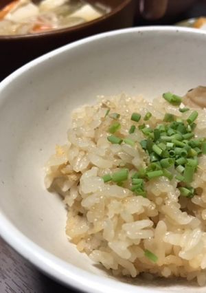 手羽元の煮汁のポン酢を炊き込みご飯に◎-レシピのメイン写真