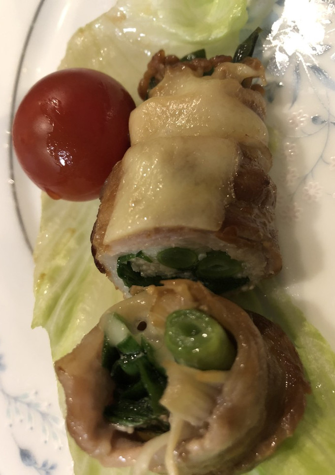 ニラとインゲンとエノキの豚シソ巻き　-レシピのメイン写真