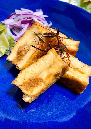 カリじゅわ〜！「ツナチーズの厚揚げ挟み」-レシピのメイン写真