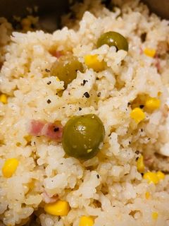 オリーブピラフ 簡単 QC ベーコン-レシピのメイン写真