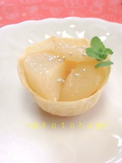 梨のミニタルト風-レシピのメイン写真