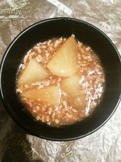 大根と豚ひき肉の大人の煮物-レシピのメイン写真