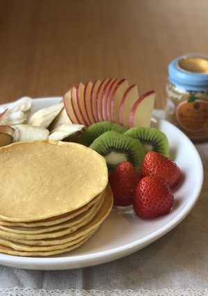 家族で！！もっちもちネーブルパンケーキ-レシピのメイン写真