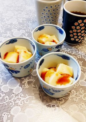 牛乳と片栗粉で☆ぷるぷるミルクわらびもち-レシピのメイン写真