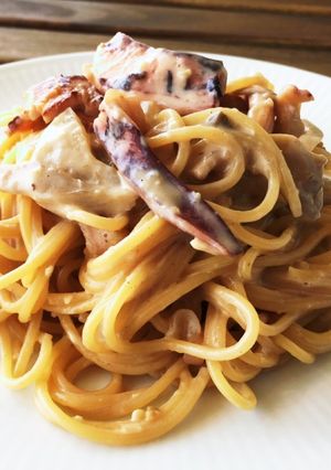 牛乳だけ使う カルボナーラ風ランチパスタ-レシピのメイン写真