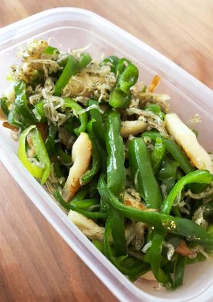 ピーマンとちくわとじゃこの炒め物*常備菜-レシピのメイン写真