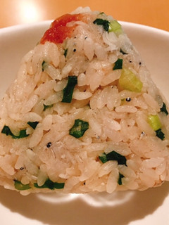 しらすねぎシソ梅!和風だし味おにぎり♡-レシピのメイン写真