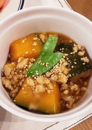 ♡ホクホク！かぼちゃのそぼろあんかけ♡-レシピのメイン写真