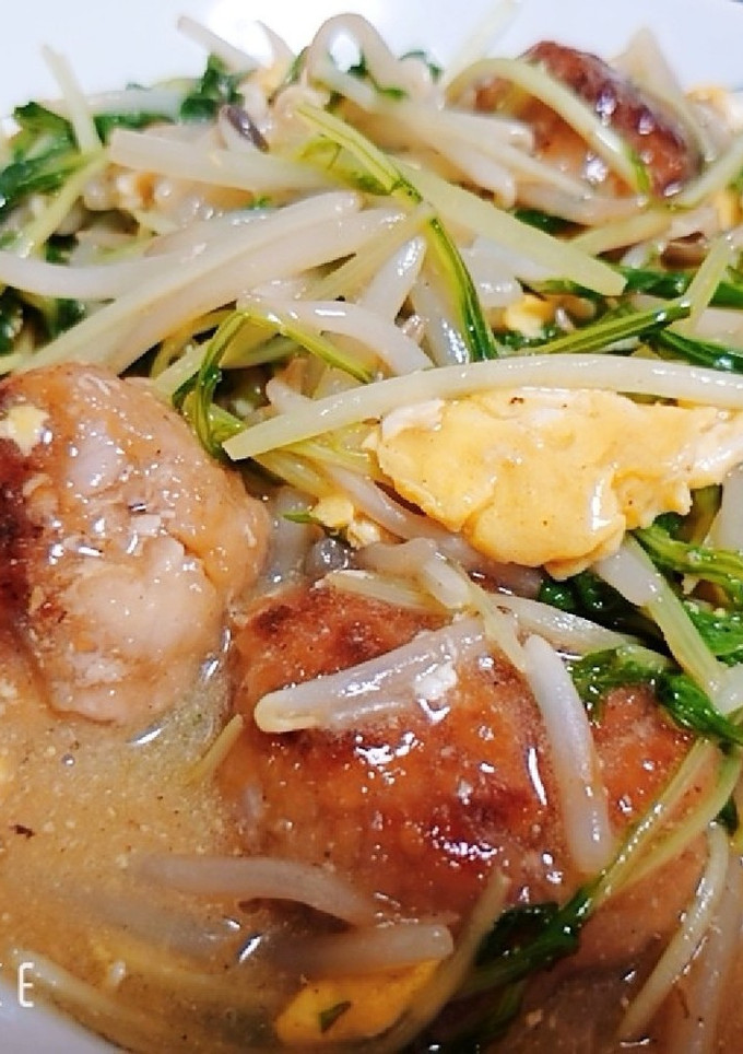 豚こま団子と野菜のトロトロ炒め-レシピのメイン写真