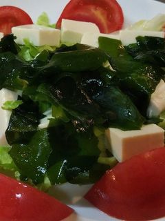 豆腐とワカメのサラダ-レシピのメイン写真