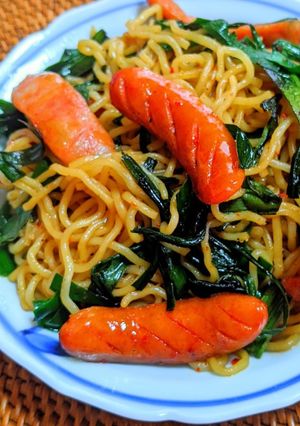 チョリソーとニラの旨辛焼きそば-レシピのメイン写真