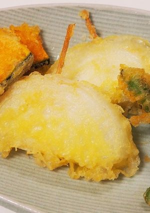 新玉ねぎとスナップエンドウの天ぷら-レシピのメイン写真