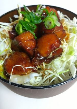 残りの唐揚げでつくる☆鶏キャベツ丼-レシピのメイン写真