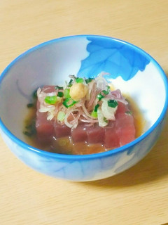 薬味まぐろにポン酢(・ω・)☆-レシピのメイン写真