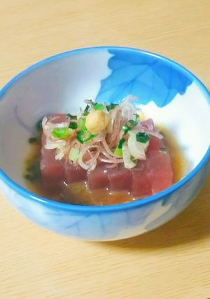 薬味まぐろにポン酢(･ω･)☆-レシピのメイン写真