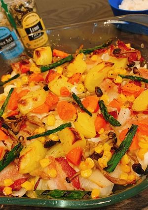 なんでも野菜とお肉のオーブン焼き-レシピのメイン写真
