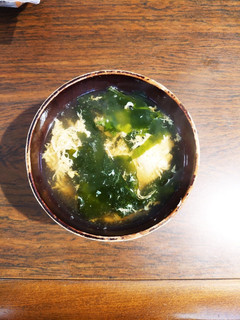 ワカメとレタスのかき玉スープ-レシピのメイン写真