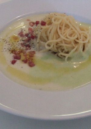冷製パスタ ☆ ２色のヴィシソワーズ-レシピのメイン写真