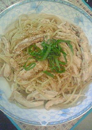 大葉にんにく醤油de鶏＆大葉パスタ-レシピのメイン写真