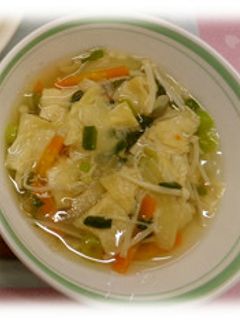 湯葉入りすまし汁@倉敷市学校給食-レシピのメイン写真