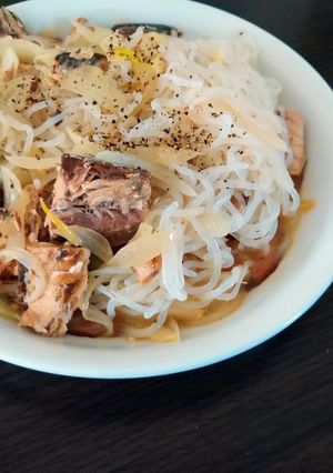 焼きそば風しらたき鯖-レシピのメイン写真