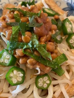 冷やしぶっかけうどん☆納豆のせ-レシピのメイン写真