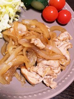 簡単!豚こま肉の生姜焼き-レシピのメイン写真