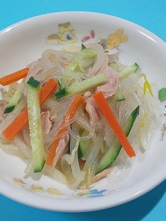 保育園給食★もやしと春雨の中華和え-レシピのメイン写真