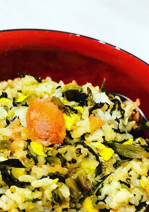 簡単美味！高菜明太チャーハン-レシピのメイン写真