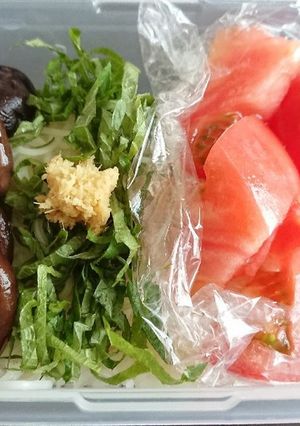 素麺弁当Ⅱ☆トマト&椎茸旨煮-レシピのメイン写真