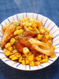 竹輪とコーンの醤油炒め-レシピのメイン写真