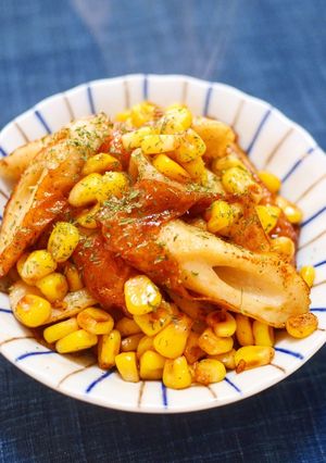 竹輪とコーンの醤油炒め-レシピのメイン写真