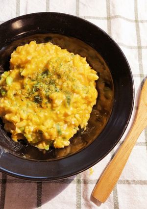 低糖質でヘルシーなかぼちゃ豆乳リゾット-レシピのメイン写真