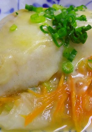 【病院】白身魚白みそ蒸し【給食】-レシピのメイン写真