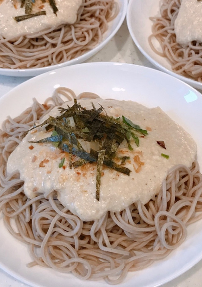 ふわふわ豆腐とろろの、栄養満点とろろそば-レシピのメイン写真
