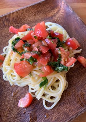 トマトと大葉の冷製パスタ-レシピのメイン写真