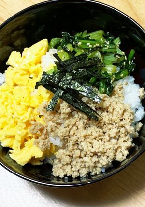 三色丼-レシピのメイン写真