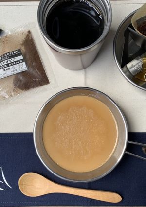 コーヒー牛乳でシェラカップリン-レシピのメイン写真