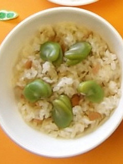 保育園給食★そら豆チャーハン-レシピのメイン写真