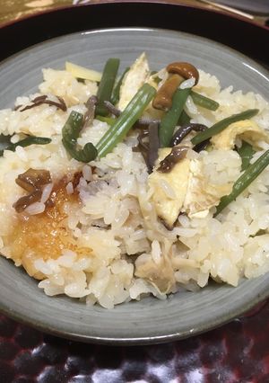 炊飯器で山菜おこわ-レシピのメイン写真