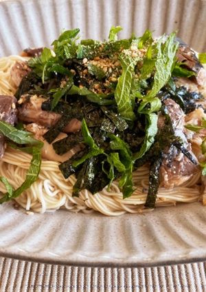 めちゃくちゃ旨い！鯖缶そうめんチャンプル-レシピのメイン写真